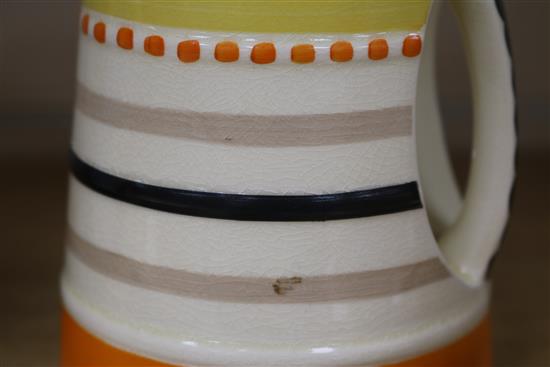 Susie Cooper for Grays pottery, a Rosss Belfast ginger ale jug, a jug and two trios and bowl for Burslem
